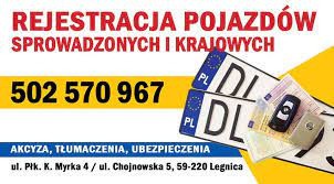 rejestracja pojazdów Legnica